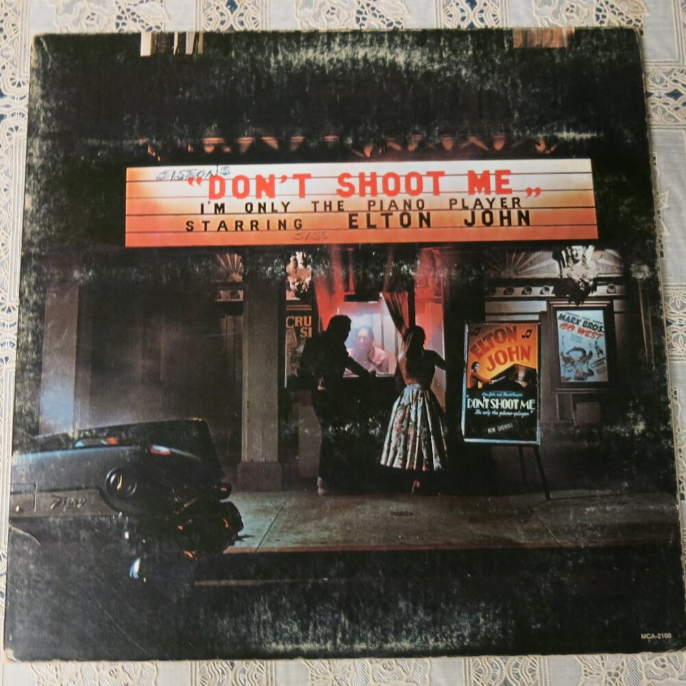 Elton John Don't Shoot Me I'm Only The Piano Player 1973 LP Vinyl Records